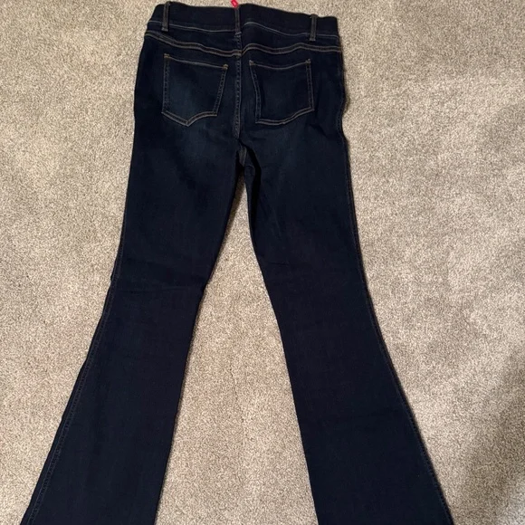 SPANX Blue Flare Wide Leg Jeans - Picture 3 of 8